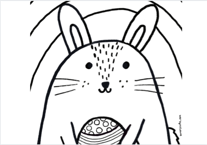 Bunny Coloring Page