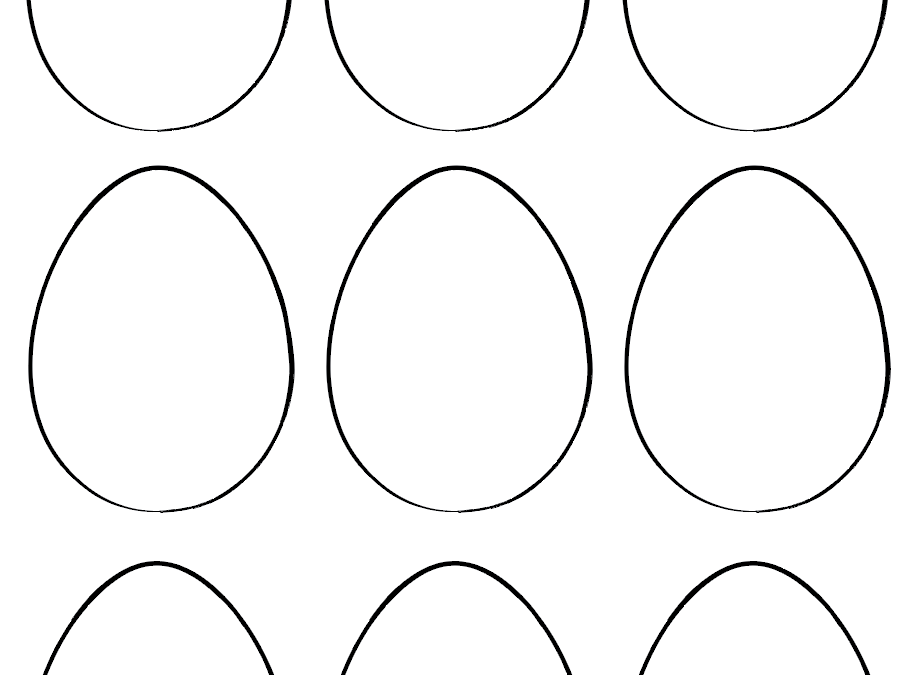 Blank Easter Eggs