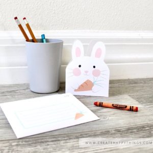 free bunny printable card