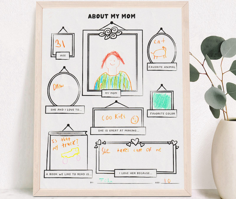 “About My Mom” Mother’s Day Printable